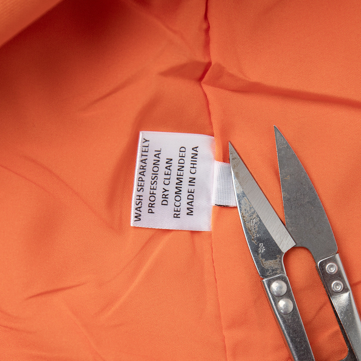 Linen Vest & Maxi Skirt Set in Orange — close-up of vest