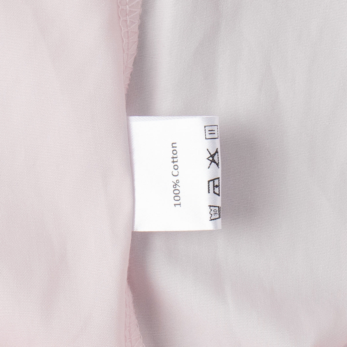 Cotton Balloon Lantern Pants in Apricot Cream — care label 100% cotton