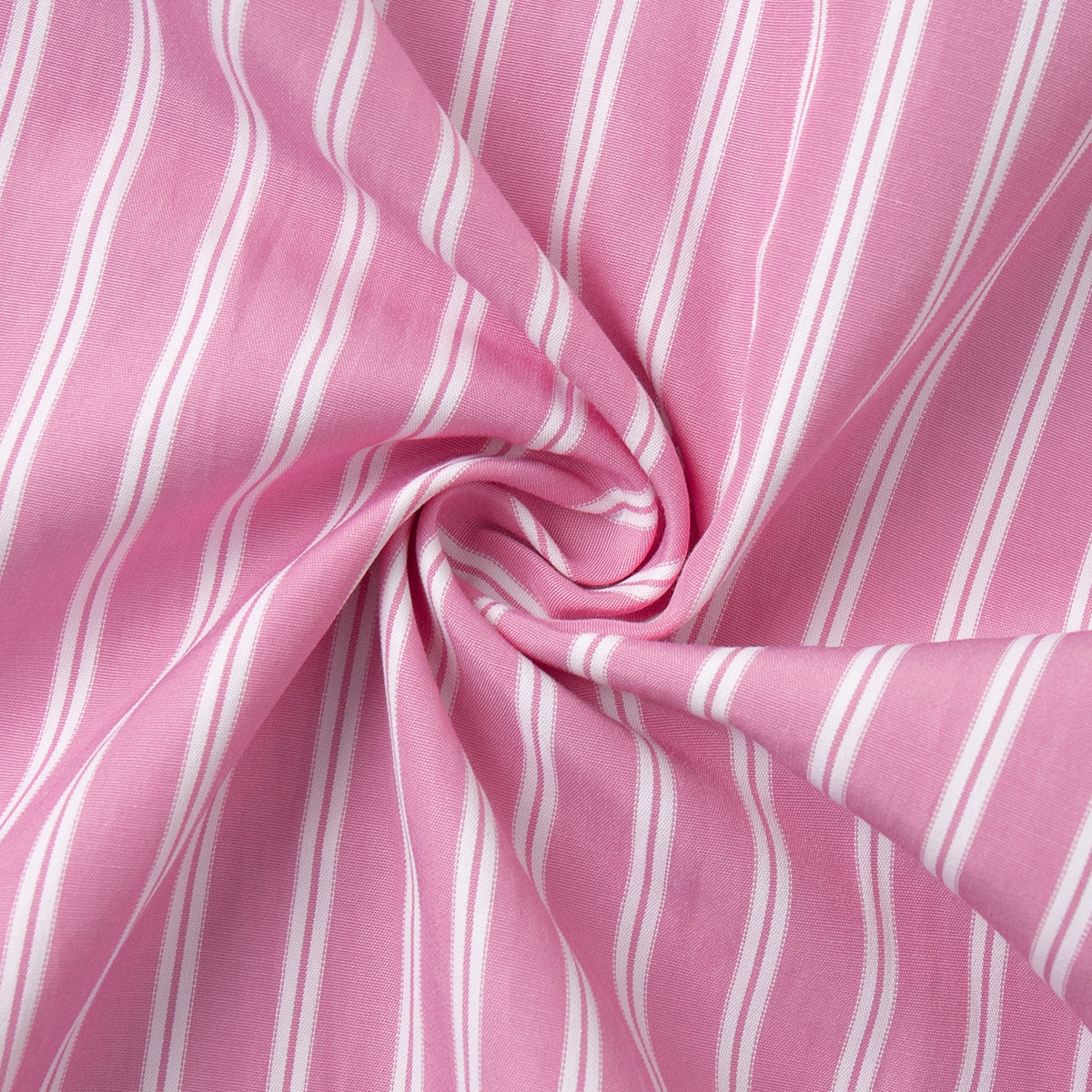 Striped Balloon Harem Pants in Pink Stripe — close-up of the striped fabric