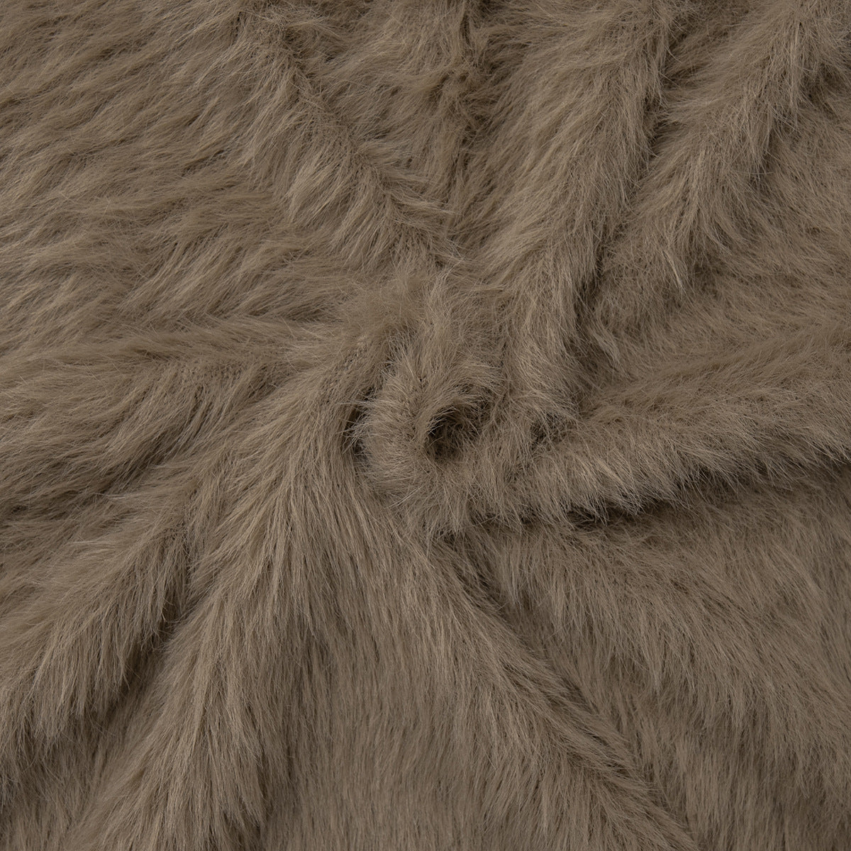 Fuzzy Knit Oversized V-Neck Cardigan in Mocha — close-up of fuzzy knit texture